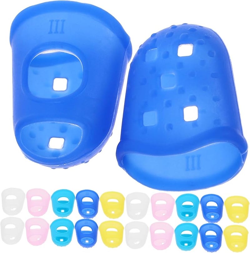 40Pcs Transparent Finger Covers for Money Counting and Dicing Flexible Fingertip Guards - Image 1